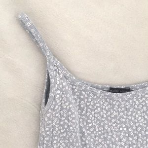 Light Blue Floral Skylar Tank Brandy Melville